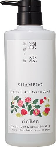 Rinkoi補救鋁洗髮水玫瑰和山茶花520mL瓶