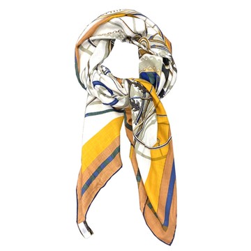 【Hermes 愛馬仕 】H244027SF 06 絲混喀什米爾緹大方巾(彩色)