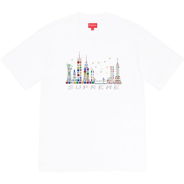 SUPREME FW21 SKYLINE S/S TOP 短T (WHITE 白色)