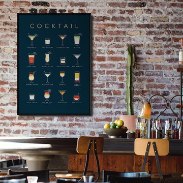 花式品飲-咖啡廳掛畫/酒吧/廚房裝飾/花式調酒/雞尾酒/工作室