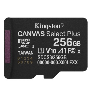 金士頓 KINGSTON SDCS3 256G Canvas Select Plus 256GB U1 A1 V10 記憶卡