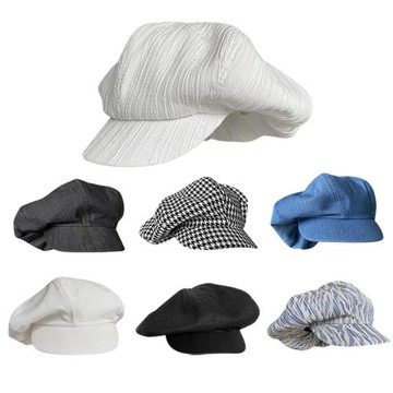 夏季云朵帽女白色貝雷帽大頭圍薄款帽子水母帽八角帽男復古畫家帽