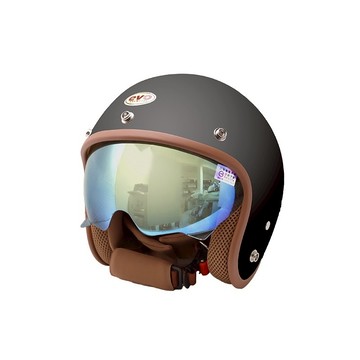 EVO 安全帽 CA-312 CA-312s 簡約內鏡帽 簡約系列 消光黑 內墨鏡  復古帽 半罩 全拆洗 正版授權