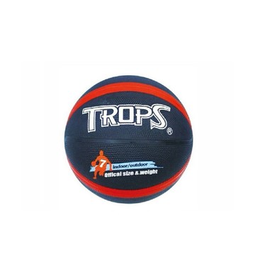 ✨星星文具✨SUCCESS 成功 TROPS 雙色 十字 刻字籃球 黑紅 籃球 7號 附球針 球網 40179B