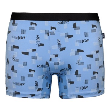 【思薇爾】SOLIS 酷世代系列M-XXL涼感透氣貼身印花四角男內褲(雲彩藍)