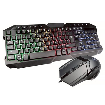 FOXXRAY 狐鐳 鏡甲電競有線鍵盤滑鼠組 原廠保固  一般型  FXR-CKM-10  黑色