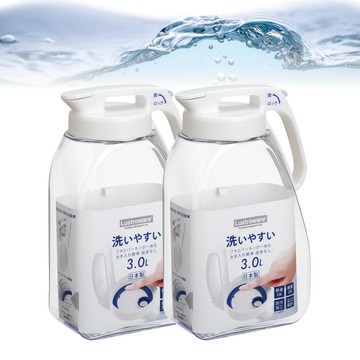 【Lustroware】日本岩崎日本製密封防漏耐熱冷熱水壺(兩入組)-3.0L(原廠總代理)