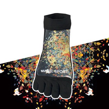 美肌刻Magicsport-【抗菌除臭五趾襪】#020【19Y26W01】除臭襪 五趾襪   短襪 圖案襪 男女襪 機能襪 機能短襪 抗菌襪 台灣製造