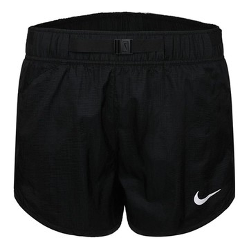 (WMNS) Nike Belt Design Breathable Casual Sports Running Shorts Black