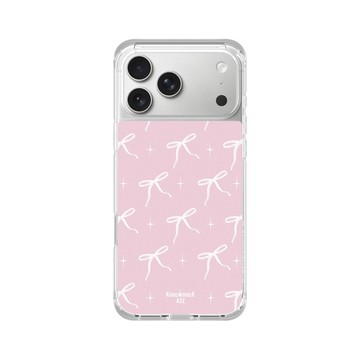 iPhone 17 Pro Max ClearX (MagSafe 兼容) 晶透白 - Knock Knock A2Z - 芭蕾馬卡龍