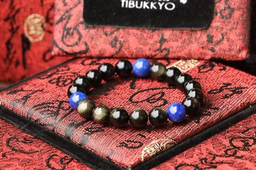 金曜石手鍊 8mm圓珠 黑曜石手鍊 青金石 配件飾品 佛珠風水客製化