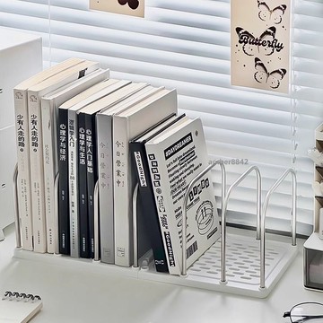 購滿99出貨 高品質 書立架書架桌面書夾固定書本收納置物架學生書桌放書支架書立書檔
