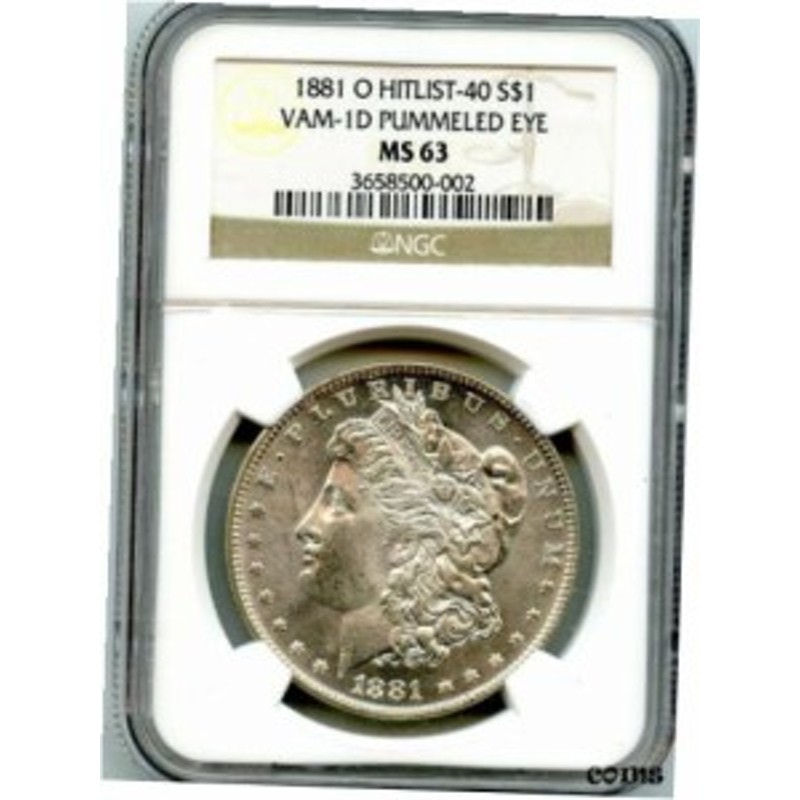 品質保証書付】 アンティークコイン NGC PCGS C12012- 1881-O VAM-1D