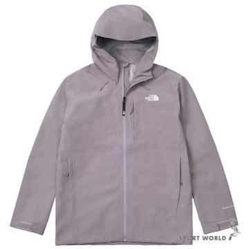 The North Face 北面 連帽外套 男裝 防水 衝鋒衣 灰紫【運動世界】NF0A8DF0G7O