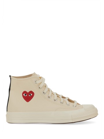 comme des garcons play converse sneaker with logo