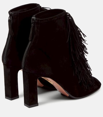 Aquazzura Gytane 85 suede ankle boots