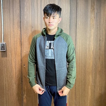 美國百分百【全新真品】Calvin Klein 連帽外套 CK 夾克 棉質刷毛 上衣 logo 男 軍綠 BO66