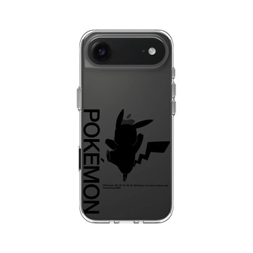 iPhone Air Clear Case（相機按鈕） 透明 - 寶可夢 Pokemon - 皮卡丘剪影