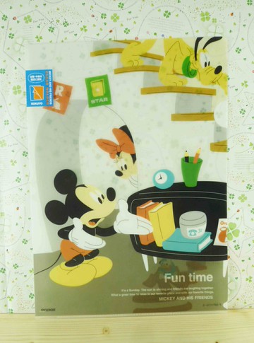 【震撼精品百貨】Micky Mouse 米奇/米妮  L行文件夾-米奇與米妮樓梯下 震撼日式精品百貨