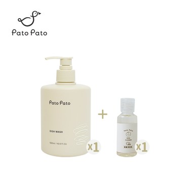 【Pato Pato】碗盤清潔液組合｜30ml隨身瓶+500ml｜500ml+補充瓶2L｜任選一組｜添加玻尿酸｜天然酵素