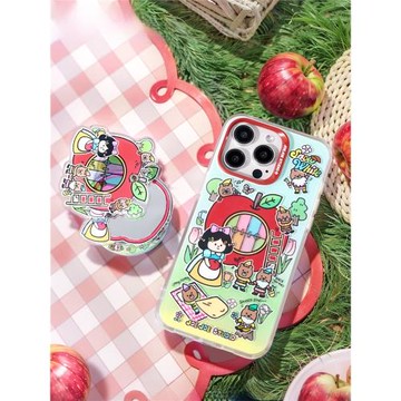 JOEJOE原創白雪公主適用14Pro蘋果iPhone15promax磁吸magsafe手機殼13小清新12小熊15保護套童話高級感手機套