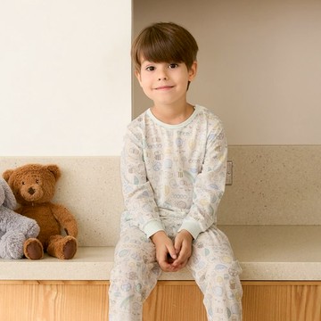 探索小世界側開冷氣衫套裝(天絲洞感提花布)