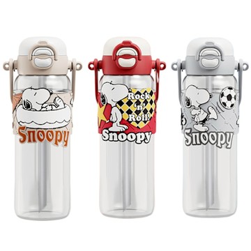 【優貝選】SNOOPY 史努比大容量 TRITAN 吸管/直飲兩用 多用途手提/背帶水壺 780ML