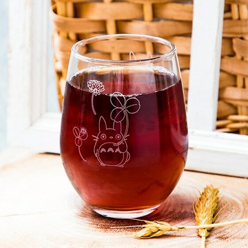 真愛日本 宮崎駿 吉卜力 日本製 精雕水晶杯 龍貓幸運草 龍貓totoro 酒杯 茶杯 果汁杯 杯 杯子 4975946396004