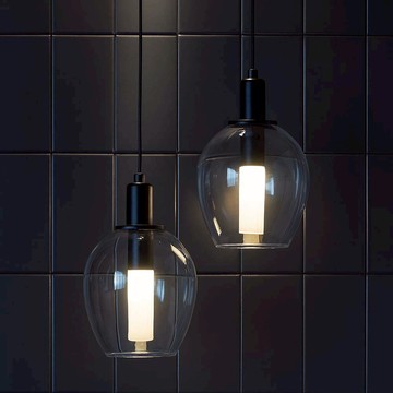 清光玻璃吊燈(附燈泡不保固) F97-54-1075