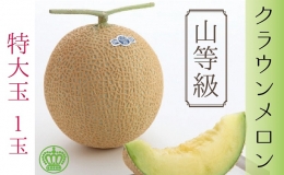 クラウンメロン　山　特大玉（約1.6kg～2.0kg）×1玉