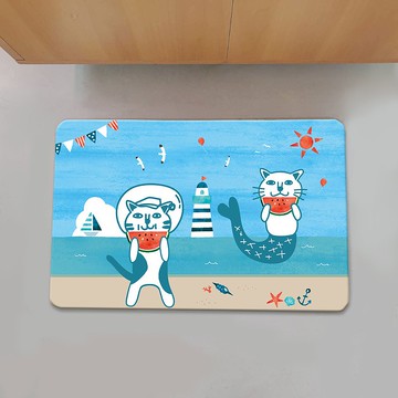 加厚仿羊絨 地毯 貓