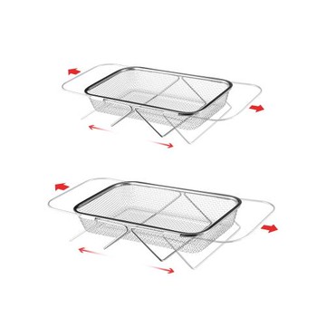 可伸縮水槽瀝水籃不銹鋼洗菜盆置物架廚房水池瀝水架洗碗池瀝碗架