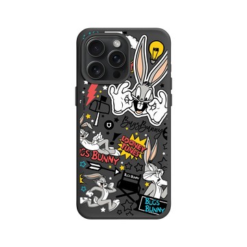 iPhone 15 Pro Max SolidX 黑 - 樂一通 Looney Tunes - 搗蛋系列-兔巴哥