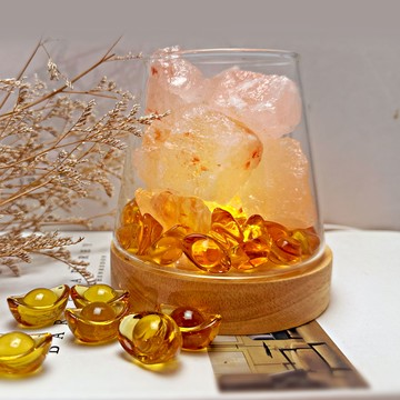 【命運好好玩】遍地黃金礦鹽燈(加贈九宮八卦轉運貼)