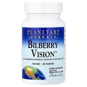 Planetary Herbals, Bilberry Vision™，100 毫克，60 片