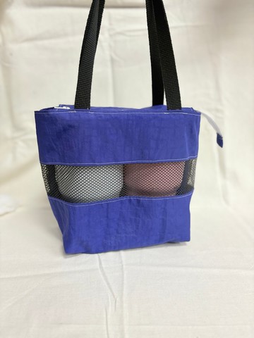 通風防水布材質軟提袋-寶藍色