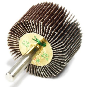 鱷魚帶柄砂布輪640 百頁輪6mm柄 砂布輪 千頁輪 拋光 研磨 除銹【4401-29】 123便利屋