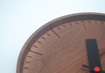 Nature Round - 實木雷射洗勾25公分無聲