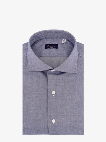 Herringbone cotton shirt - FINAMORE - gender_Man