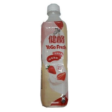 金車 健酪乳酸飲料 草莓酪酪 580ml /單罐【康鄰超市】