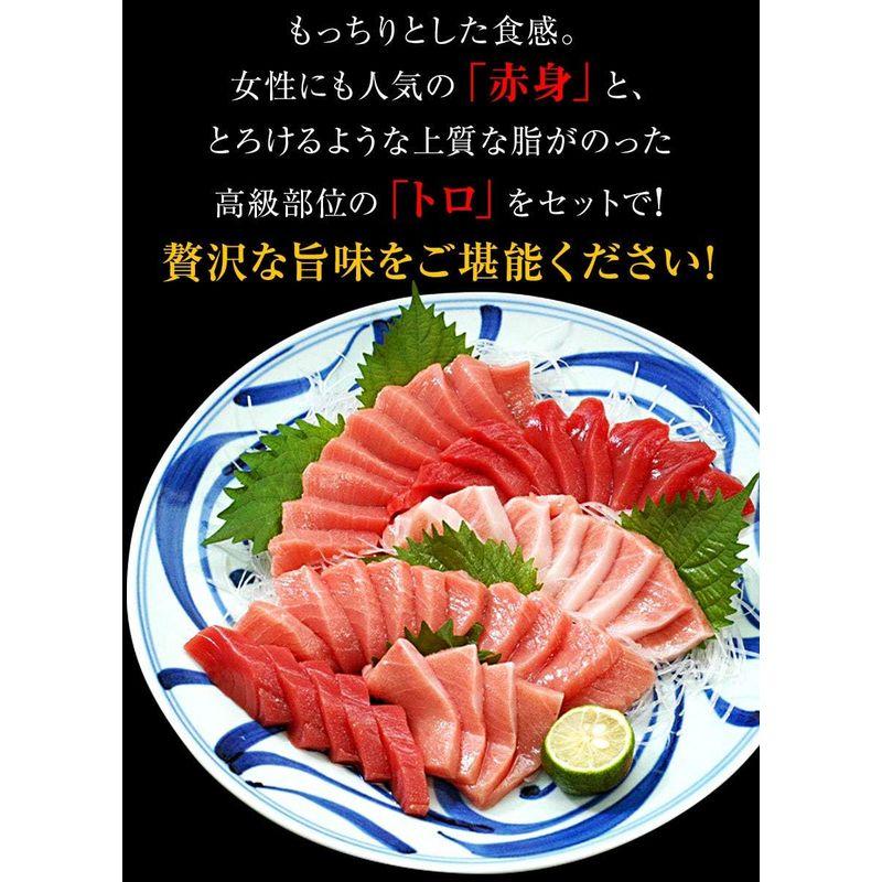 ふみこ農園 本マグロ マグロさしみ（トロ 赤身セット）500g 和歌山県 串本産 サク3?4個でお届け