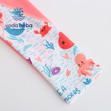 Voda Beba女童泳衣長袖長褲分體防曬美人魚中大童寶寶可愛游泳衣