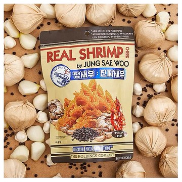 Real Shrimp~脆蝦頰(蒜香黑胡椒風味)70g