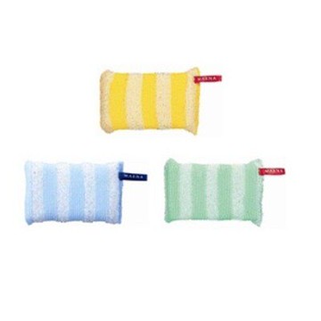 【領券滿額折100】 日本MARNA廚房/餐具/洗碗金蔥防蟲海綿菜瓜布(3色)