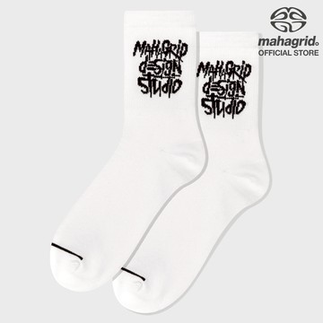 [MAHAGRID] SLASH LOGO 水手襪_韓風