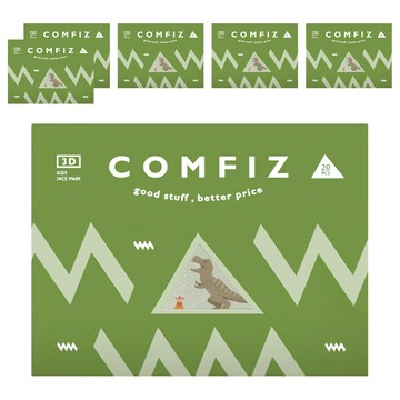 COMFIZ 康菲 大童3D立體醫療口罩 適用7~12歲  20片  6盒  侏儸紀世界