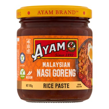 AYAM 雄雞標 炒飯醬 185g 正宗南洋風味 料理簡單方便 無添加人工色素和防腐劑  1罐