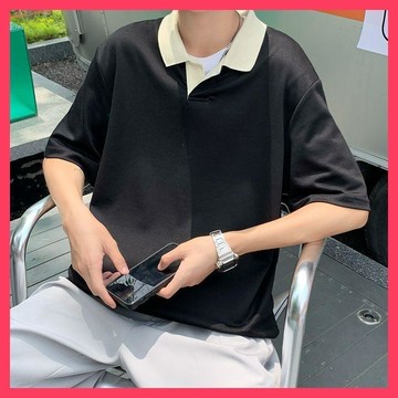 『ATC』 韓國🇰🇷 撞色情侶POLO短袖 短袖襯衫 POLO衫 古巴領襯衫 素面襯衫 情侶短袖 短袖
