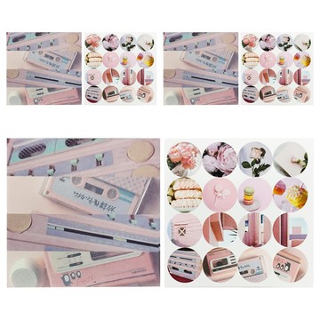CARD LOVER 信的戀人 繁色陌然便簽紙 + 裝飾貼組  櫻色  42張  3個