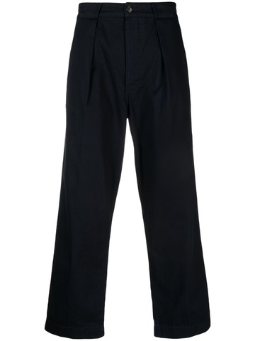 FURSAC - straight-leg cropped cotton trousers - men - Cotton - 31 - Blue